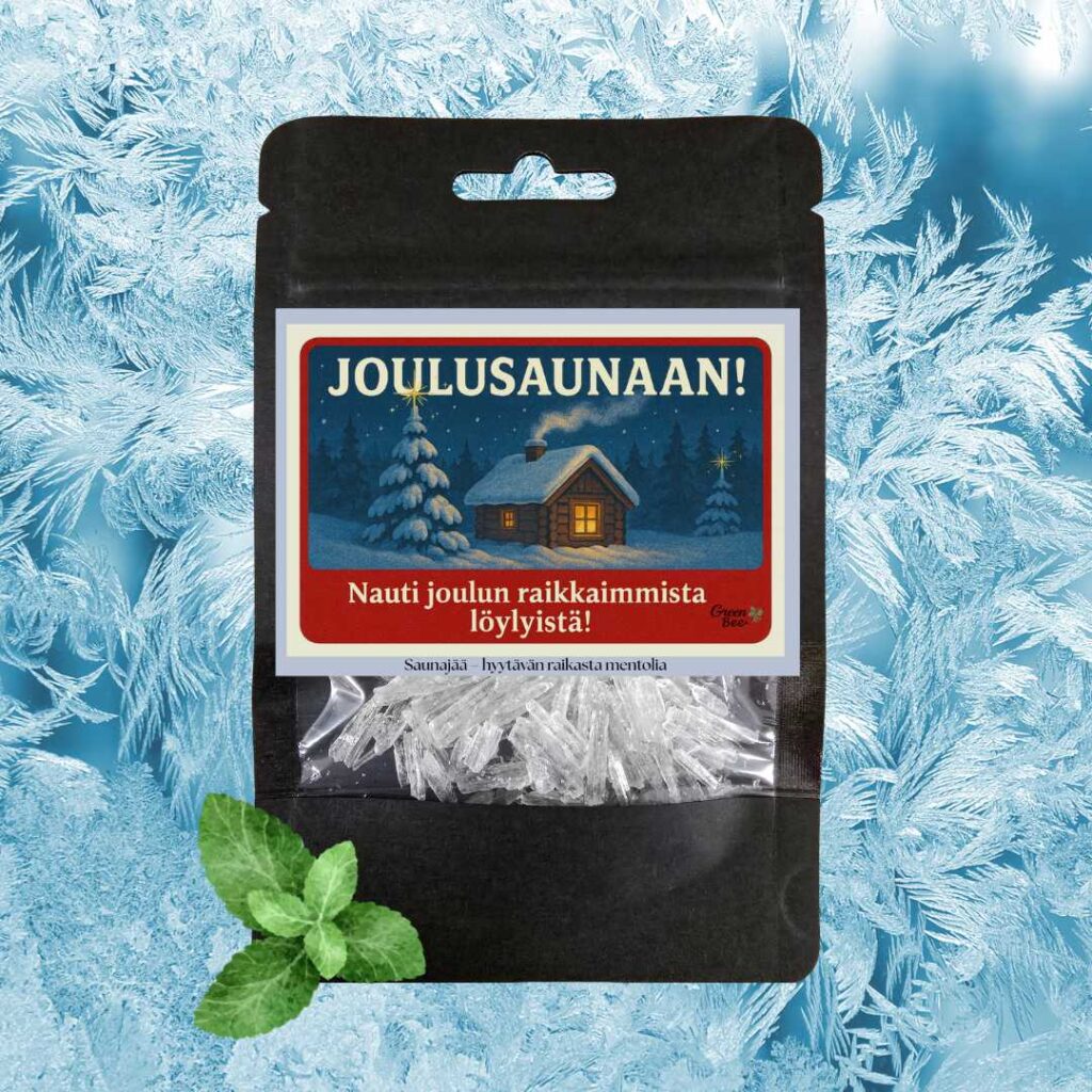 joulusaunaan mentol saunajää